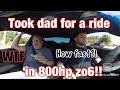 Dads reaction to 800hp Zo6 !!