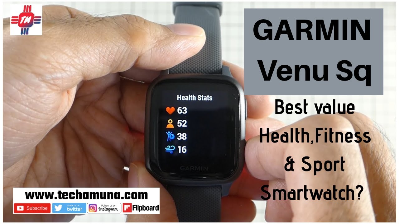 Garmin Venu Sq Fitness GPS Smartwatch, Fitness & Health Watch