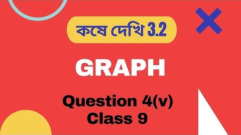Class 9 Graph WB | Graph Class 9 WBBSE | Exercise 3.2 | Question 4(v)