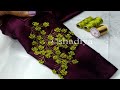 silk thread ring knot flower embroidery for kurti salwar sleeves|sleeve embroidery with silk thread