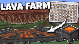 Minecraft LAVA FARM TUTORIAL | Minecraft Skyblock 1.18 Lets Play | #8