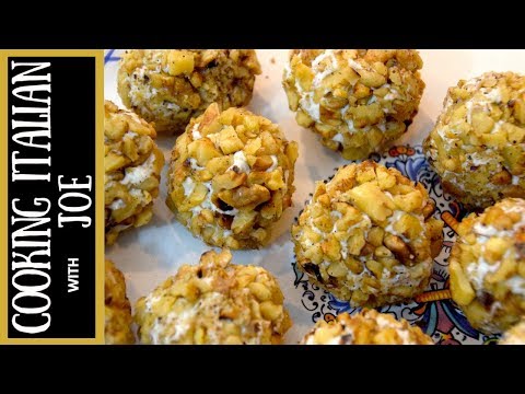 Gorgonzola Cheese Balls with Roasted Walnuts Cooking Italian with Joe