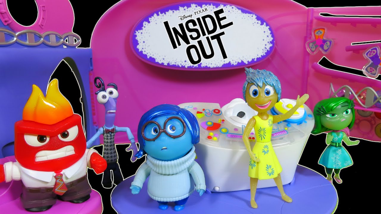 Disney Pixar Inside Out Headquarters Playset Joy Sadness Toy Projector Youtube