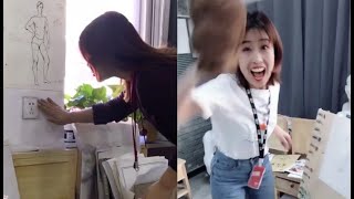 3D Prank on Chinese Teacher with Realistic Drawing #TikTok Best Compilation