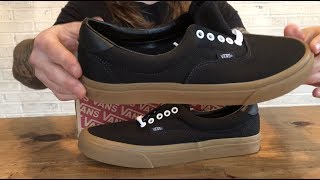 Vans Era 59 ( Canvas Gum Black ) + On Feet - YouTube