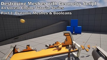 Unreal Engine Destructible Meshes with Geometry Script Part 1: Creating & Booleaning Meshes