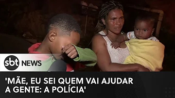 'Vi minha mãe chorando', diz menino que pediu comida à polícia