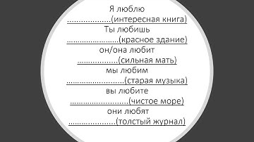 Russian for Beginners: Adjectives in the Accusative Case