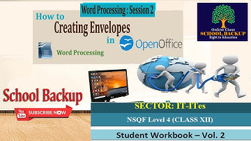 Word Processing | Session 2 | Creating Envelopes | IT/ITeS | Class XII | NSQF Level 4 | Assam