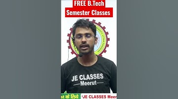 Free Classes #B.Tech Semester