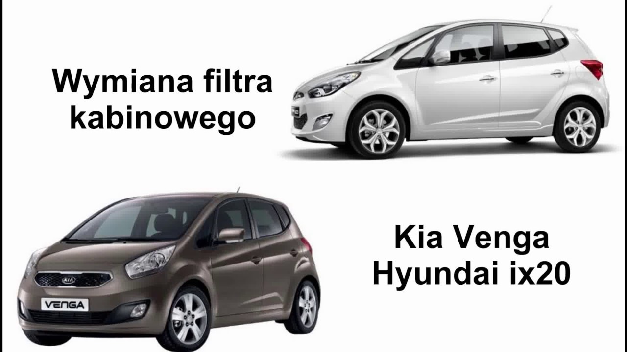 Wymiana Filtra Kabinowego Kia Venga Hyundai Ix20 - Youtube