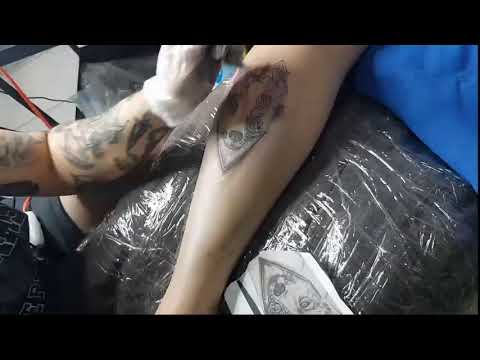 LIVE TATTOO | WOLF DESIGN | BLACK & BLUE TATTOO | DUBAI TATTOO ARTIST
