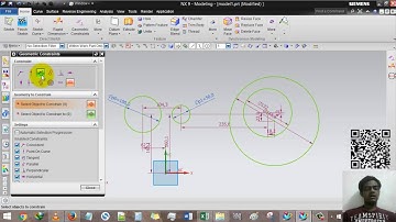Siemens NX - Sketch Geometric-Constraints-3-Tangent, Concentric, Equal Length, Equal Radius