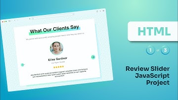 Product Review Slider Javascript Project (Part 1: HTML)
