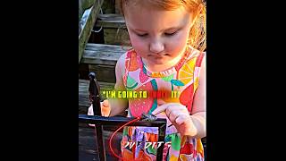 🐸 SHE JUST MET THE CUTEST LITTLE FROG! 😍❤️#viral #edit #shorts