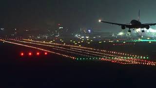 Taoyuan airport Landing (A359 B-18907 CI722& B772 HS-TJA TG635)