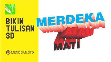 CorelDRAW - 3D (Tiga Dimensi) Text