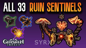 ALL 33 Ruin Sentinel Locations | Complete Guide & Efficient Route | Genshin Impact Inazuma