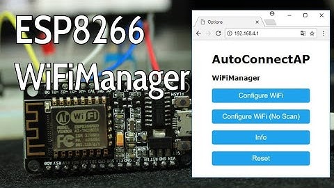 ESP8266 Server-Client  sử dụng Wifi Manager