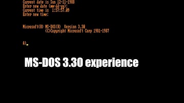 IBM PC Emulated on modern hardware and tour of MS-DOS basics