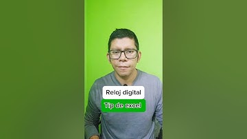 Reloj digital en excel #exceltips #tecnologia #tips #ordenador #android #windows #movil #apps