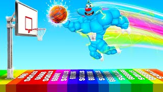 Roblox How Far Can You Dunk Challenge With Oggy And Jack | Rock Indian Gamer |