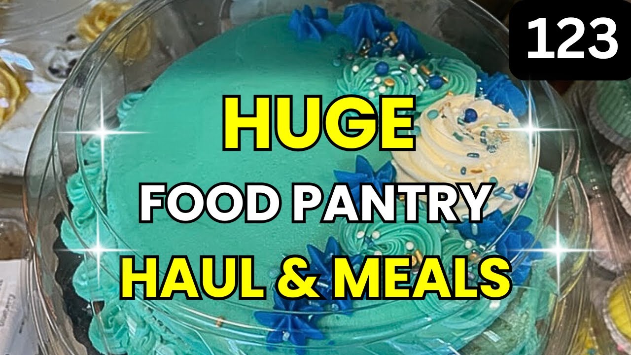 FRUGAL LIVING & Food Pantry Haul 2025 - Food Haul - FOOD BANK - Food Pantry Haul - Budget Meals
