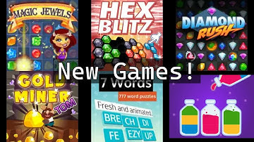 Magic Jewels | Hex Blitz | Diamond Rush | Gold Miner Tom | 7 Words | Witch Craft Potion Sort | Ta...