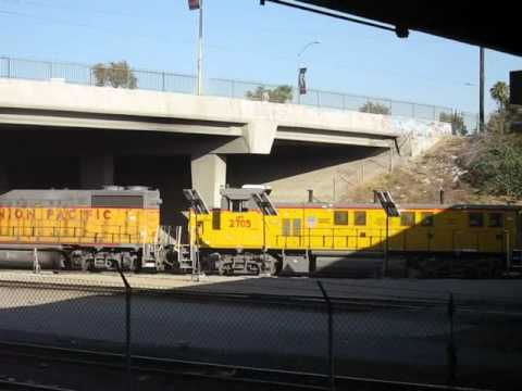 Upy Switcher UPY Genset Switcher at Union Pacific Yard in L.A part 4 - YouTube
