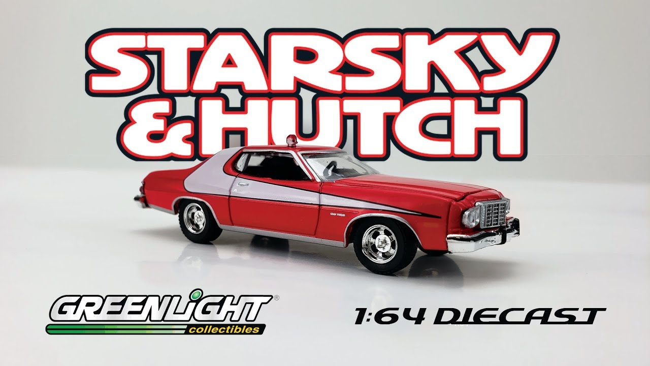 STARSKY e HUTCH Diecast Auto GRAN TORINO 1976 Versione SPORCA 1:64 Greenlight 