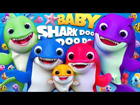 Baby Shark Splash Doo Doo , Happy Birthday Song - Nursery Rhymes - #nurseryrhymes #shorts #kids