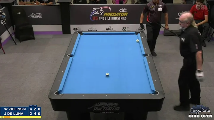 10-BALL  W. ZIELINSKI vs J. DE LUNA   2021 FargoRa...