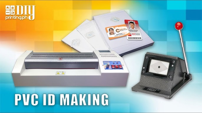 ID Maker Card Printer Machine & Supply Kit for Badge Printing - Print  Professional Quality 1 Sided Identification Badges - IDMaker Software,  100-Print Color Ribbon, 100 Blank PVC Cards : Office Products 