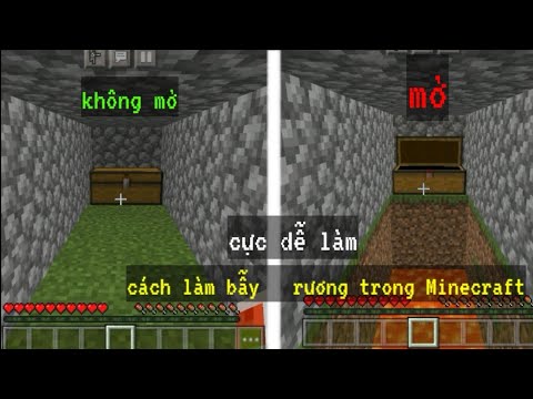 Video Cách làm bẫy rương trong Minecraft - youtube