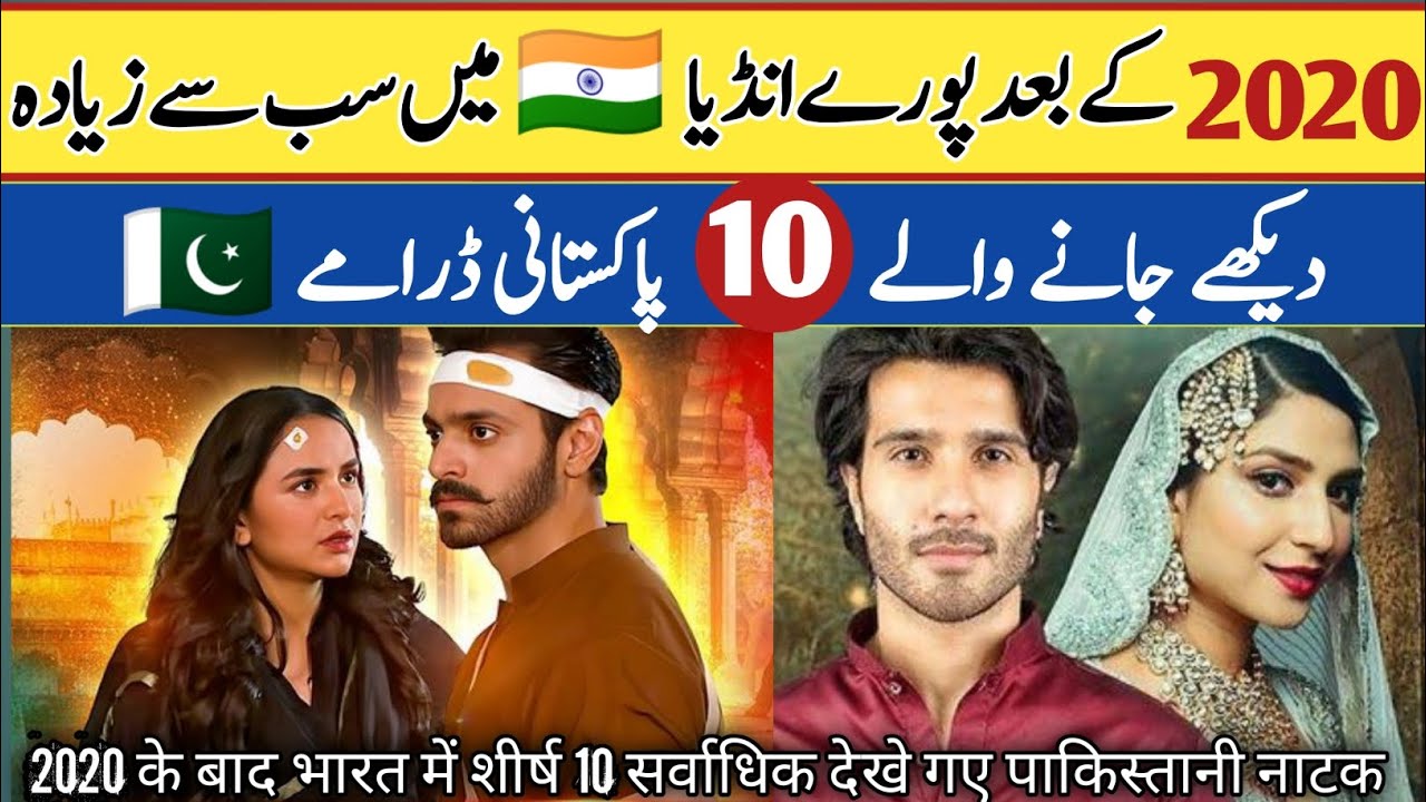 Pakistani Top 10 Dramas Watched in  India After 2020 | Pakistani World record dramas