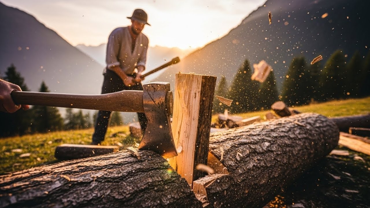 Preparing [WINTER FIREWOOD] & Roof Repair, Raising Livestock – Abundant Mountain Life