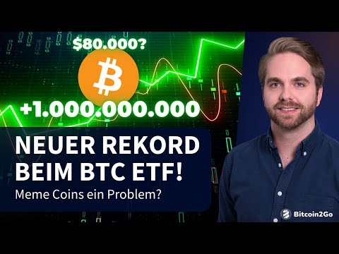 REKORD: +$1 Mrd. Bitcoin ETF Zuflüsse an 1 Tag! - Bullische Krypto News & neue Kursziele!