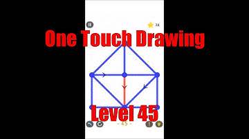 One Touch Drawing Level Stage Niveau Nivel Yровень 45. Solution