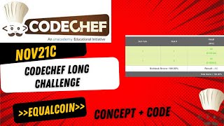 Equal Coins CodeChef  Solution - November Long Challenge 2021 | EQUALCOIN - JAVA Solution
