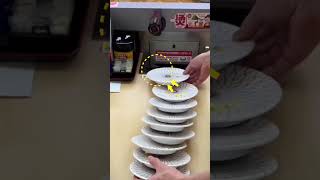 This Restaurant Counts Your Plates Automatically 🍽️ #CrazyFacts #AI #Tech #Viral #Trending #Shorts