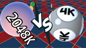 (tough but interesting) Rolling Double 4K vs Ball Run 2048 Merge Number  - all levels gameplay 👌 👍 😎