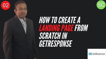 How to Create a Landing Page from Scratch in GetResponse | GetResponse Tutorial | Sanjay Carpenter