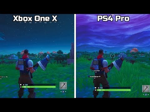 Fortnite Xbox One X Vs Ps4 Pro 4k Graphics Comparison Season 9 Youtube