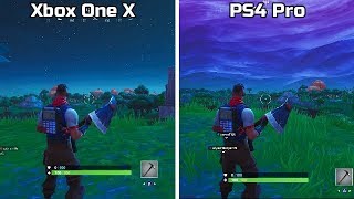 Fortnite - Xbox X VS PS4 Pro - Graphics Comparison Season 9 ) - YouTube