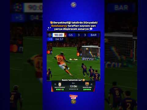 Video GALATASARAY - BARCELONA MAÇINDA KALP KR?Z? GEÇ?RTECEK 90+5 SENARYOSU!