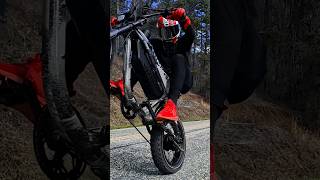 Electric Motorbike that can wheelie. Himiway c5 #himiway #himiwaybike #himiwayc5