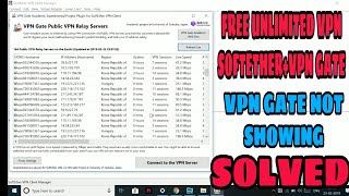 Softether 및 VPN 게이트 설치/사용 방법 | Softether VPN 게이트가 표시되지 않음 해결됨 | screenshot 1