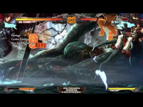 Guilty Gear Xrd -Revelator Sol Dragoninstall combo