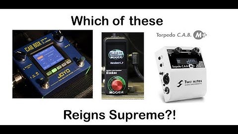 Mooer Radar - Joyo Cab Box - Two Notes Cab M + Comparison