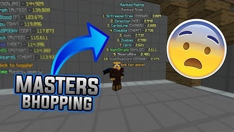 Bhopping To Masters On Hypixel (2579 Raiting)